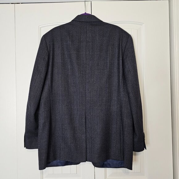 Men's Lauren Ralph Lauren Herringbone Lambs' Wool Blazer Sport Coat Size 42R - Picture 2 of 10